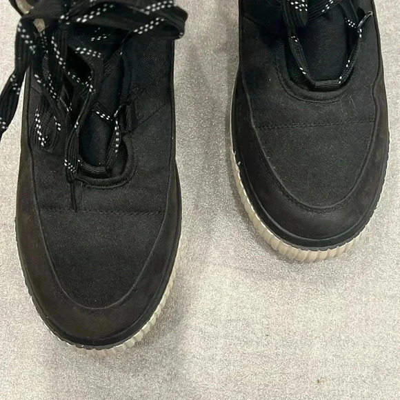 [US10]Anthropologie Black Ankle Boots with Faux Fur  around Ankle - Picture 4 of 9